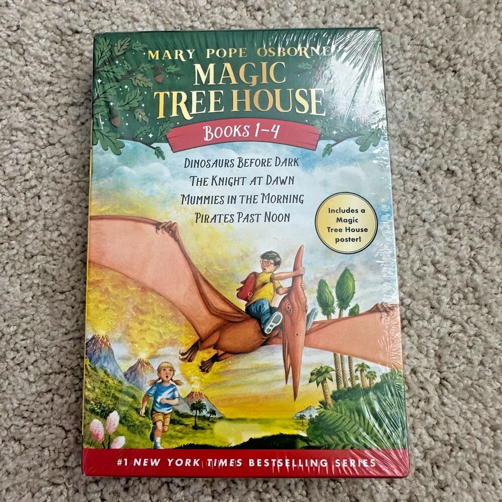Magic Tree House by Mary Pope Osborne Books 1-4 Box Set Gift, Brand New Sealed